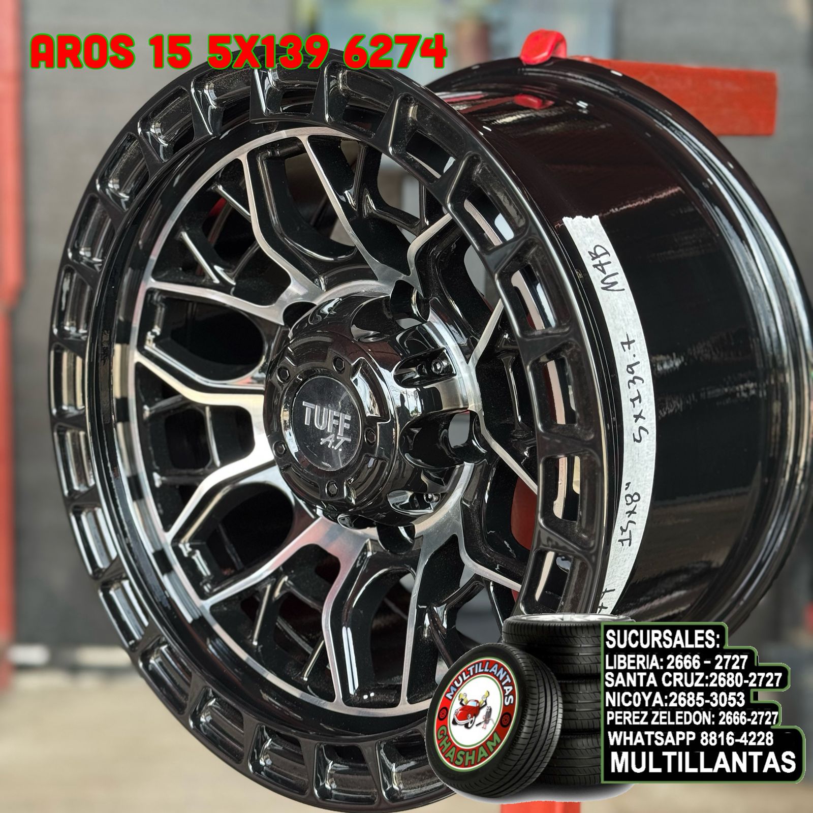 AROS # 16X8 5X114.3 ET0 M4B 6274